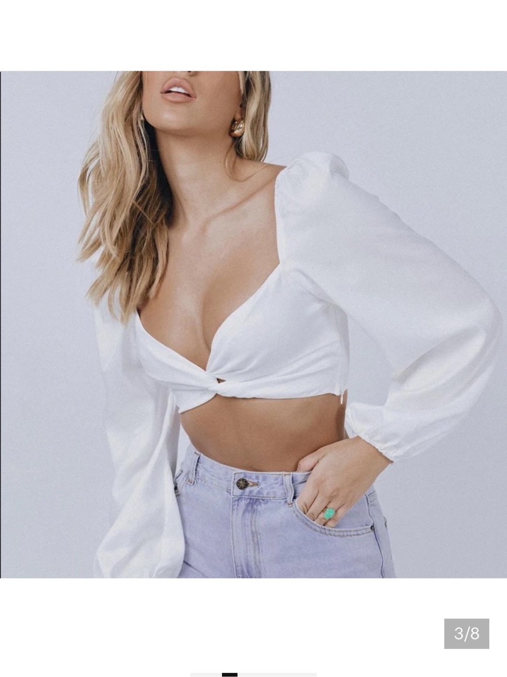 Princess Polly Carson Top - White